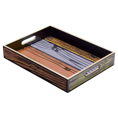 Pre-owned Established & Sons Wrongwoods L440tray Fivecolour  Richard Woods Sebastian Wrong In Brown