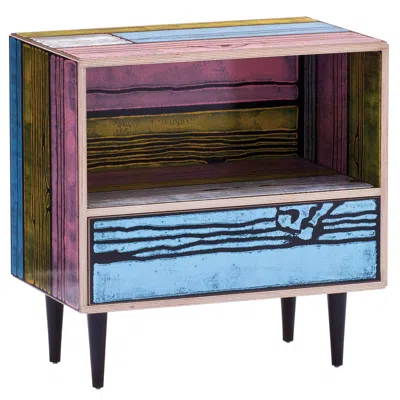 Pre-owned Established & Sons Wrongwoods Night Table By Richard Woods & Sebastian Wrong In Multi