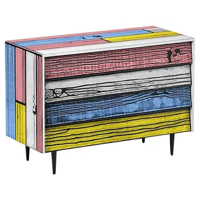 Pre-owned Established & Sons Wrongwoods Pink With Blue Drawers By