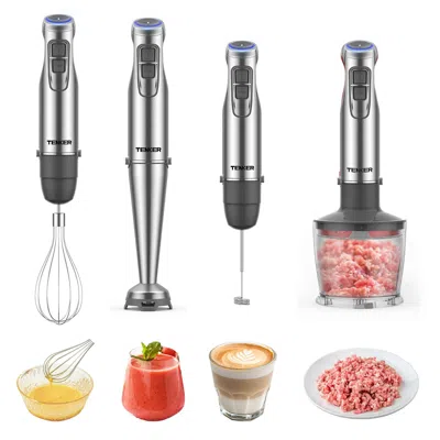 Estassay 1100w Immersion Hand Blender, Stainless Steel Stick Blender With 12-speed & Turbo Mode, Tenker 5-in-