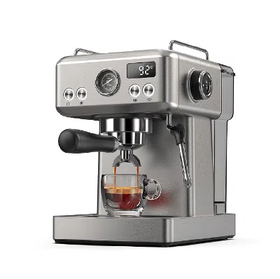 Estassay 1350w Semi-automatic Coffee Maker-cold/hot Brew With 95°c Brewing, 135°c Steam, 58mm Powder Hammer, 