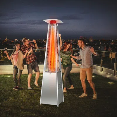 Estassay 42000 Btu Pyramid Patio Heater With Wheels