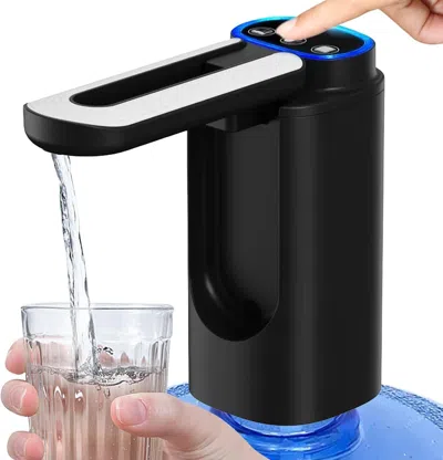 Estassay 5 Gallon Water Bottle Pump Foldable Spout, Automatic Water Dispenser Type-c Charging Portable Electr