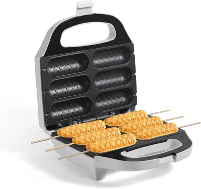 Estassay Corn Dog Waffle Maker, Hot Dog Waffle Machine With Non-stick Coating Plate, Hot Dog Maker Toaster Ma