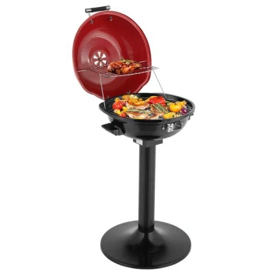 Estassay Electric Bbq Grill With Stand, Portable Double Layer Indoor/outdoor Electric Grill For Indoor & Outd