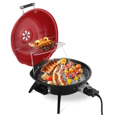 Estassay Electric Countertop Bbq Grill, Portable Double Layer Indoor/outdoor Electric Grill For Indoor & Outd