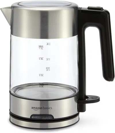 Estassay Electric Kettle With Glass Carafe For Tea And Coffee, Bpa-free, Fast Boiling, Auto Shut-off, 1.1 Qua