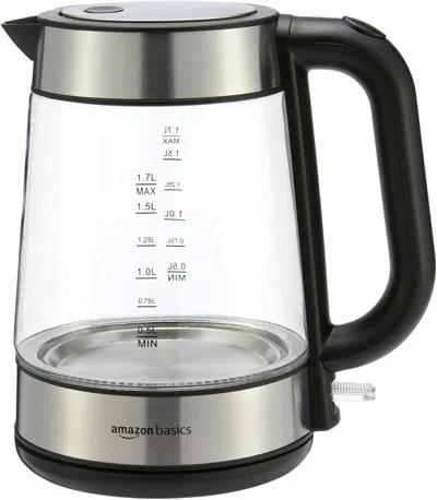 Estassay Electric Kettle With Glass Carafe For Tea And Coffee, Bpa-free, Fast Boiling, Auto Shut-off, 1.8 Qua