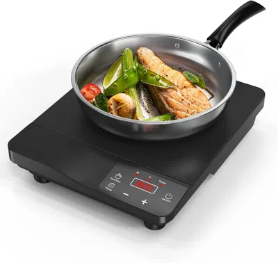 Estassay Induction Cooktop,1800w Portable Induction Burner & 10 Inch Fry Pan,110v-120v Hot Plate For Home, El