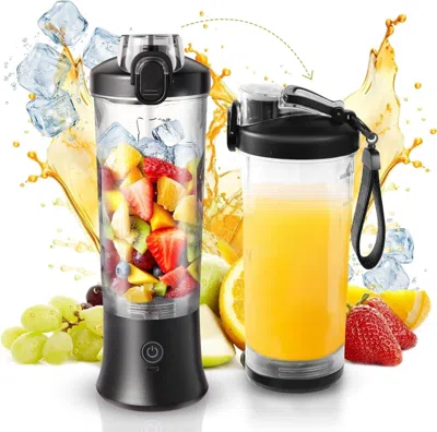 Estassay Portable Blender For Shakes And Smoothies, 20oz Rechargeable Electric Protein Shaker Bottle With 6 L