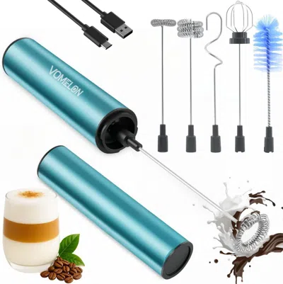 Estassay Rechargeable Milk Frother Handheld Electric Frother Wand Milk Foamer Drink Mixer For Coffee, Lattes,