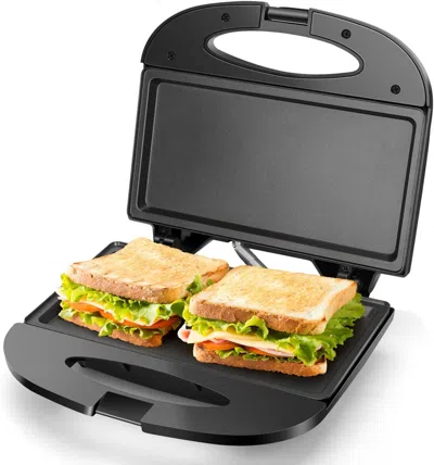 Estassay Sandwich Maker With Non-stick Deep Grid Surface For Egg, Ham, Steaks Compact Electric Grill Tostador