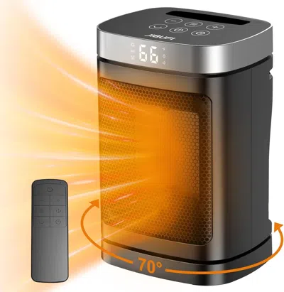 Estassay Small Portable Space Heater For Indoor Use - With 70°rotating Feature, Jibufi 1500w Ptc Electric Hea