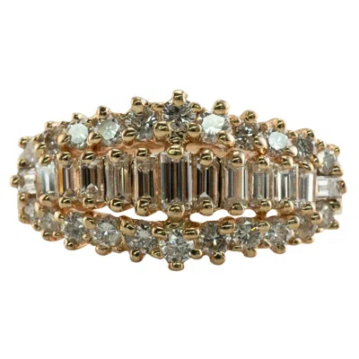 Pre-owned Estate Jewelry Natural Diamond Ring Band 14k Gold 1.01 Tdw Anniversary Wedding In Multi