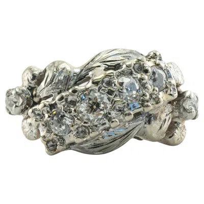 Pre-owned Estate Jewelry Natural Old Mine Diamond Ring 14k Gold Vintage In Multi