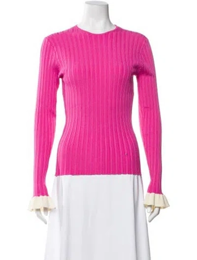 Pre-owned Esteban Cortazar Crew Neck Sweater In Pink