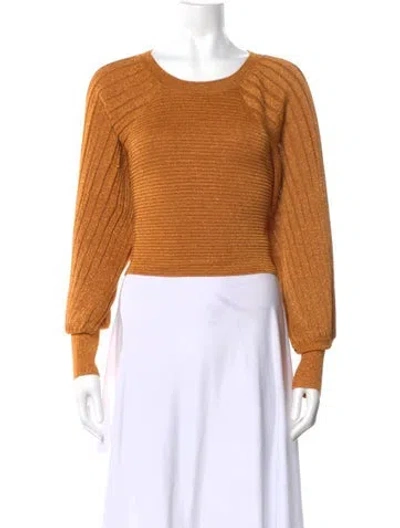 Pre-owned Esteban Cortazar Scoop Neck Sweater In Orange