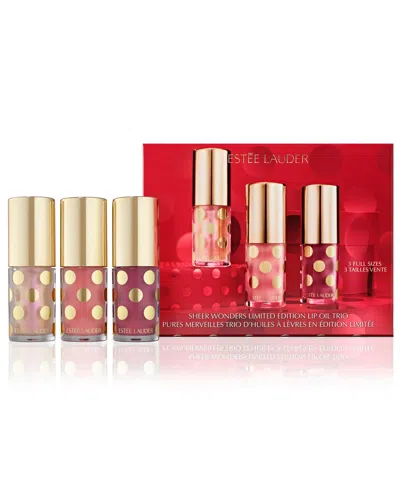 Estée Lauder 3-pc. Sheer Wonders Limited-edition Lip Oil Set In Transparent