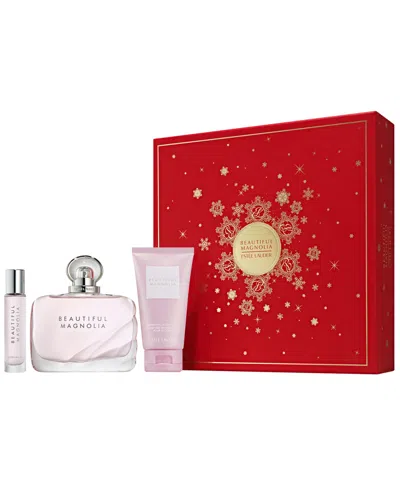 Estée Lauder 3-piece Beautiful Magnolia Perfume Spray + Body Lotion Gift Set In No Color