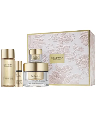 Estée Lauder 4-piece Visible Age Reversal Collection Skincare Gift Set In Transparent