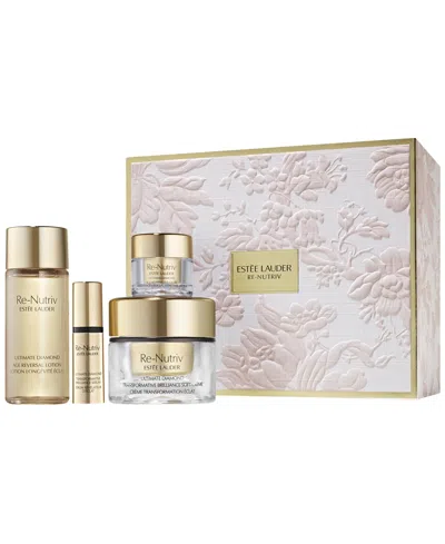 Estée Lauder 4-piece Visibly Recapture Time Skincare Gift Set In Transparent
