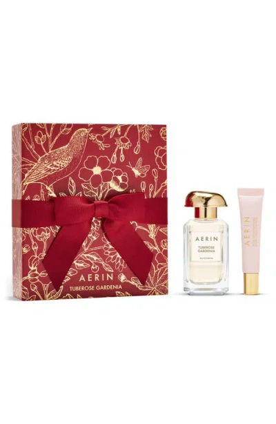 Estée Lauder Aerin Tuberose Gardenia Eau De Parfum & Lip Conditioner Set $190 Value In Transparent