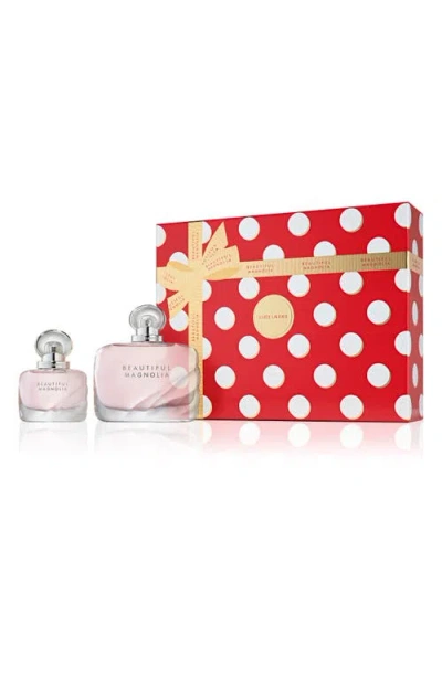 Estée Lauder Beautiful Magnolia Eau De Parfum Set $235 Value In Transparent