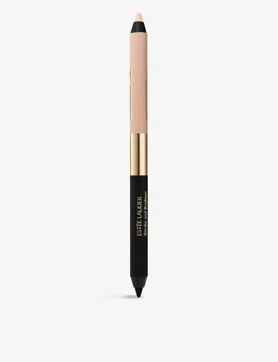 Estée Lauder Smoke And Brighten Kajal Eyeliner Duo 1g In Black/ Cream