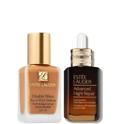 Estée Lauder Double Wear Stay-in-place Makeup & Advanced Night Repair Serum Bundle (various Shades) - 1c0 Shell In Multi