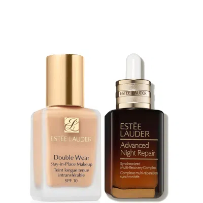 Estée Lauder Double Wear Stay-in-place Makeup & Advanced Night Repair Serum Bundle (various Shades) - 1w0 Warm Po In Brown
