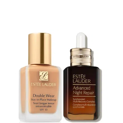 Estée Lauder Double Wear Stay-in-place Makeup & Advanced Night Repair Serum Bundle (various Shades) - 2w0 Warm Va In Transparent