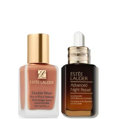 Estée Lauder Double Wear Stay-in-place Makeup & Advanced Night Repair Serum Bundle (various Shades) - 4c2 Auburn In Transparent