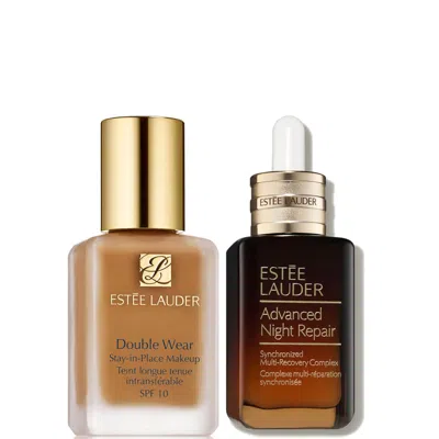 Estée Lauder Double Wear Stay-in-place Makeup & Advanced Night Repair Serum Bundle (various Shades) - 4c3 Softan In Transparent
