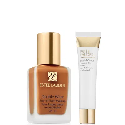 Estée Lauder Double Wear Stay-in-place Makeup & Double Wear Smooth And Blur Primer Bundle (various Shades) - 5w1  In Brown