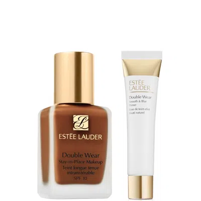 Estée Lauder Double Wear Stay-in-place Makeup & Double Wear Smooth And Blur Primer Bundle (various Shades) - 6w1  In Brown