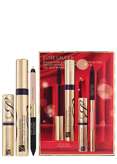 Estée Lauder Enchanting Eyes Sumptuous Extreme Mascara 3-piece Gift Set In N/a