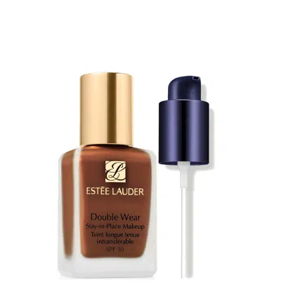 Estée Lauder Estee Luader Double Wear Stay-in-place Makeup With Makeup Pump Bundle (various Shades) - 6n1 Mocha In Brown
