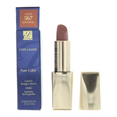 Estée Lauder Estee Lauder Ladies Pure Color Matte Lipstick 0.12 oz 567 Knowing Makeup 887167618381