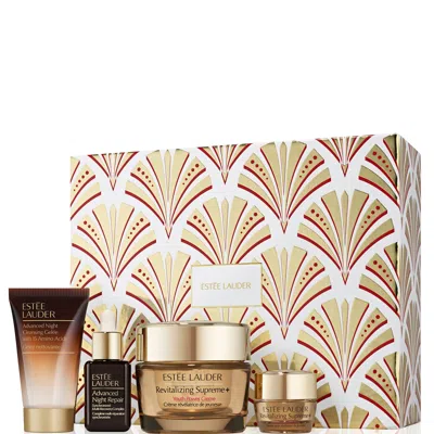 Estée Lauder Lift + Firm Revitalizing Supreme+ 4-piece Skincare Gift Set (worth £136) In White