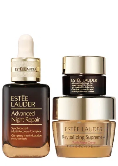 Estée Lauder Nighttime Necessities Repair + Lift + Hydrate Skincare Gift Set, Skincare Gift Set, Rec In White