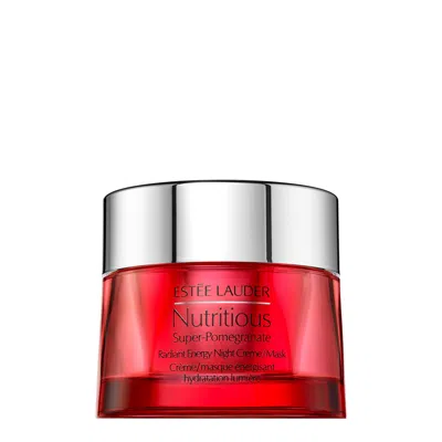 Estée Lauder Nutritious Super-pomegranate Radiant Energy Night Creme/mask 50ml, Night Mask, Acetate In White