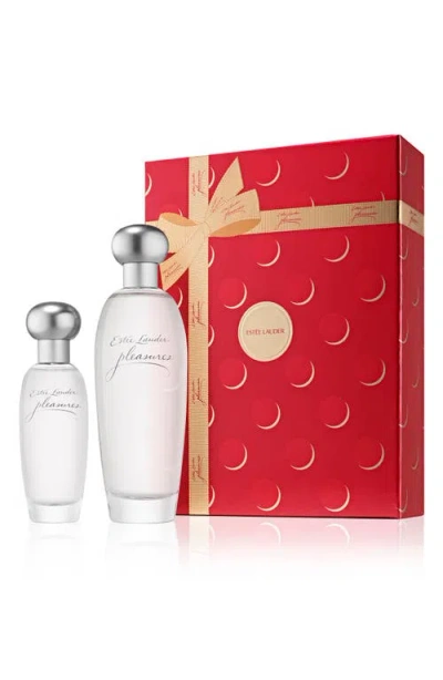 Estée Lauder Pleasures Eau De Parfum Duo $170 Value In Transparent