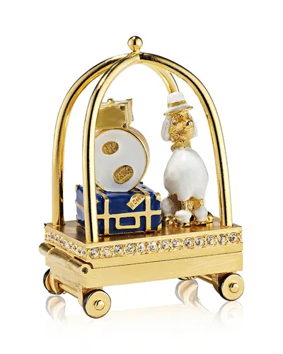 Estée Lauder Posh Porter Beautiful Magnolia Solid Perfume Compact In Gold