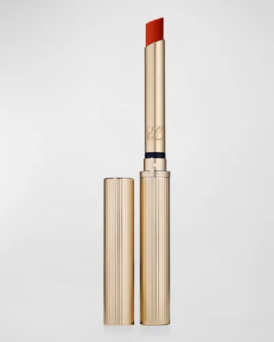 Estée Lauder Pure Color Explicit Silk Matte Lipstick In Temperature Rising (an Orange-toned Red 