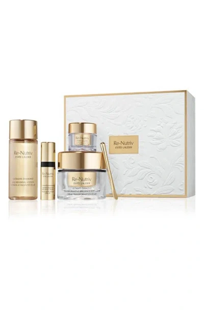 Estée Lauder Re-nutriv Ultimate Diamond Skin Care Set $390 Value In Transparent