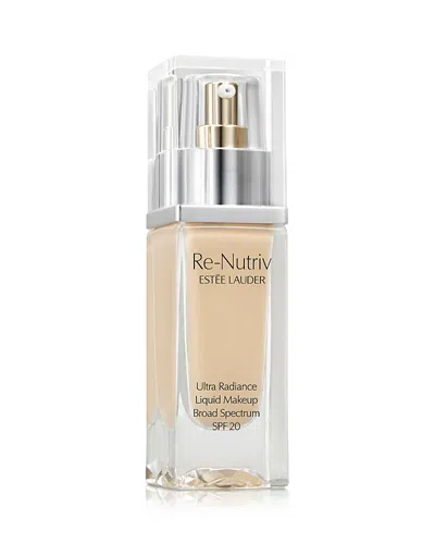 Estée Lauder Re-nutriv Ultra Radiance Liquid Foundation Spf 20 In W Warm Porcelain