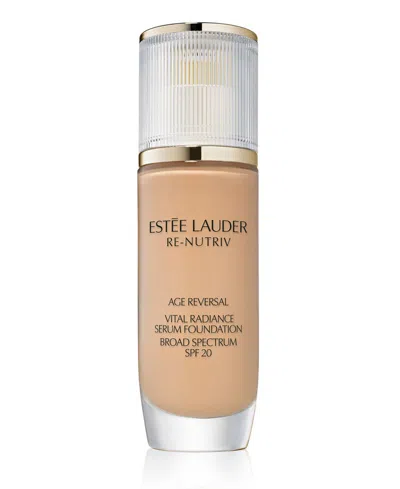 Estée Lauder Re-nutriv Age Reversal Vital Radiance Serum Foundation Spf 20, 1 Oz. In Brown