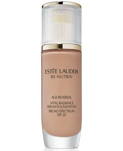 Estée Lauder Re-nutriv Age Reversal Vital Radiance Serum Foundation Spf 20, 1 Oz. In Transparent