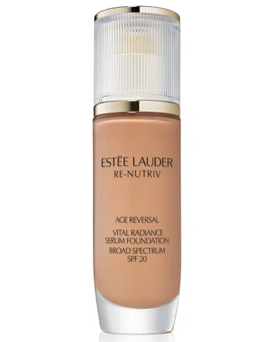 Estée Lauder Re-nutriv Age Reversal Vital Radiance Serum Foundation Spf 20, 1 Oz. In Transparent