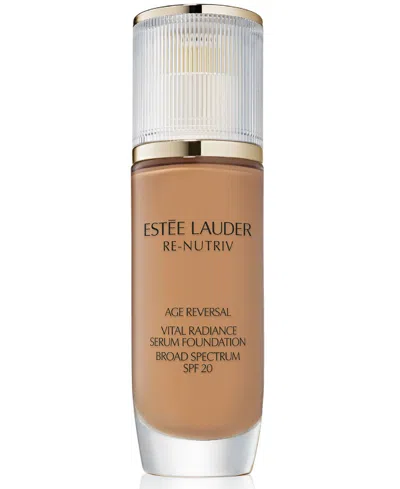Estée Lauder Re-nutriv Age Reversal Vital Radiance Serum Foundation Spf 20, 1 Oz. In Brown